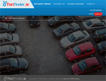 Tablet Screenshot of partfinder.ie